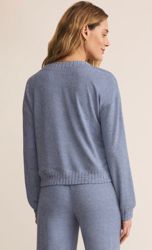 Courtney Top Blue Velvet