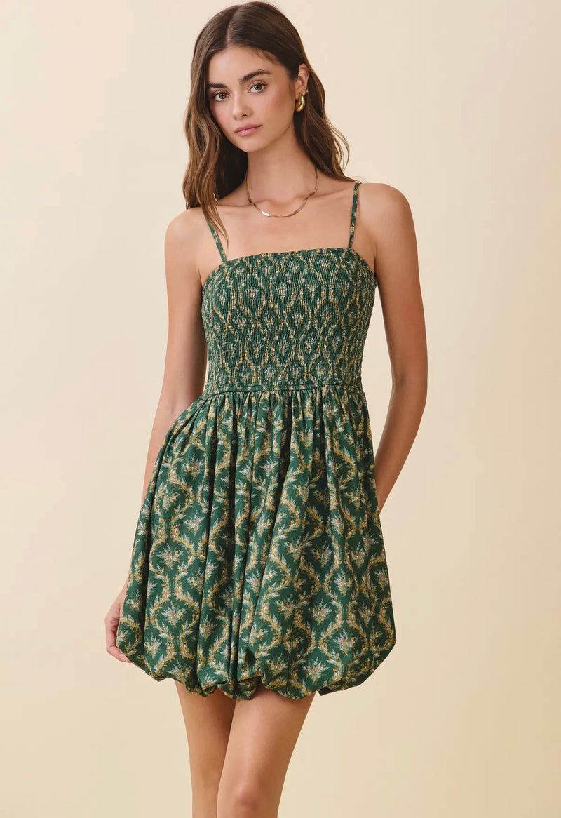 Evergreen Garden Mini Dress – Kat & Willie Boutique