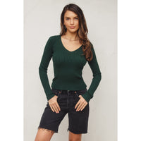 Hunter Green Fitted Sweater