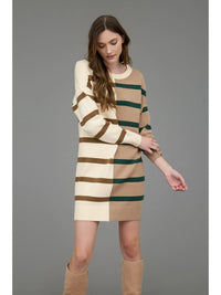 Stripe Sweater Dress