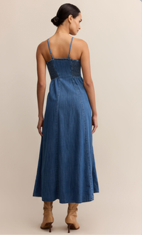 Angel Eyes Denim Midi Dress