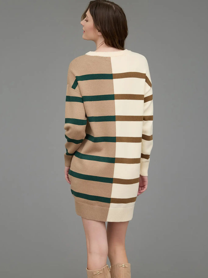 Stripe Sweater Dress