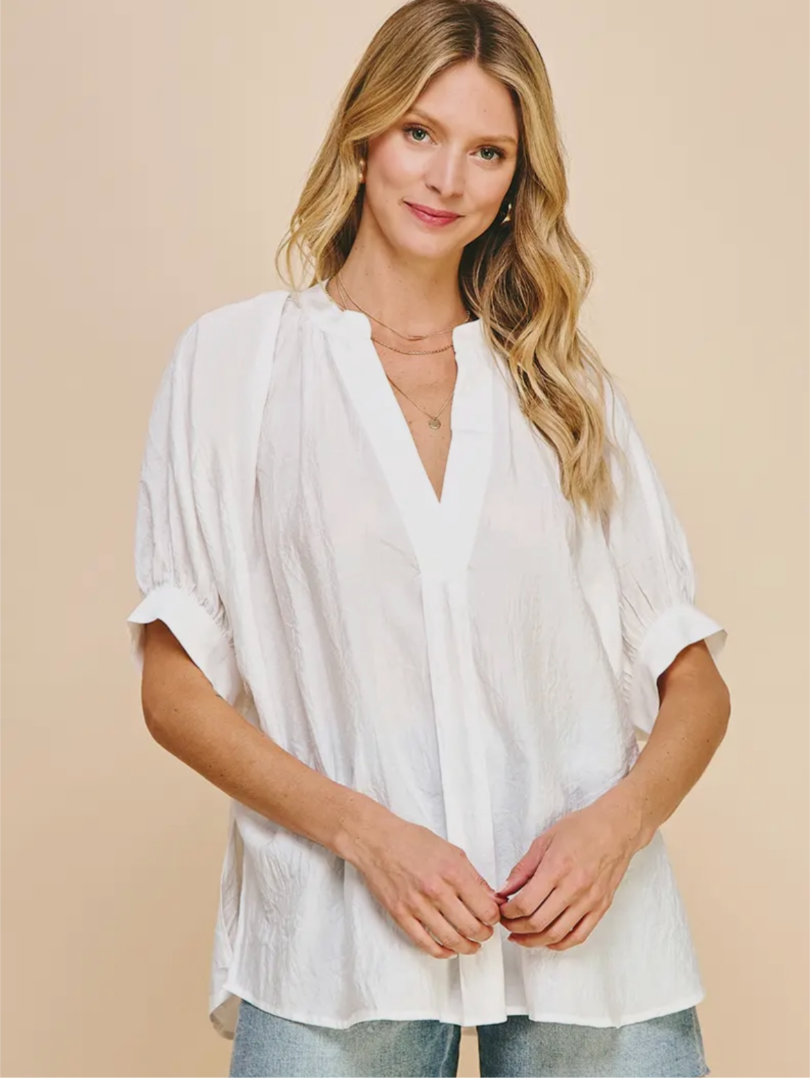 White Tunic Top