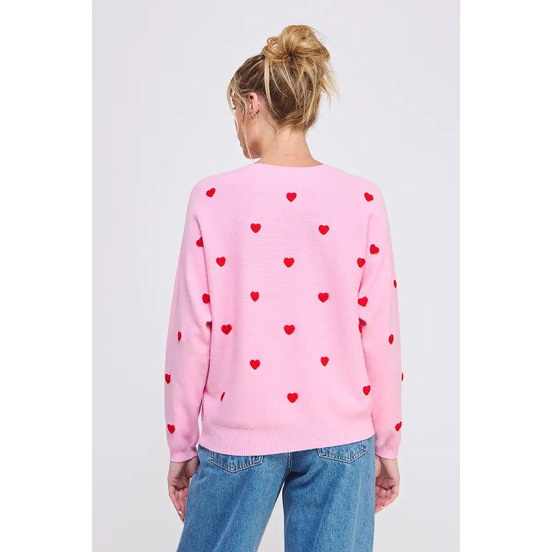 Dolman Sweater with Hearts