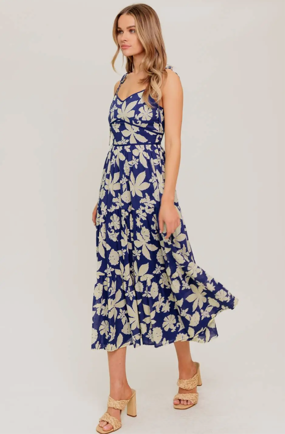 Blue Breeze Tiered Dress