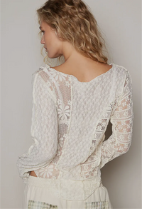 Boho Lace Knit Top