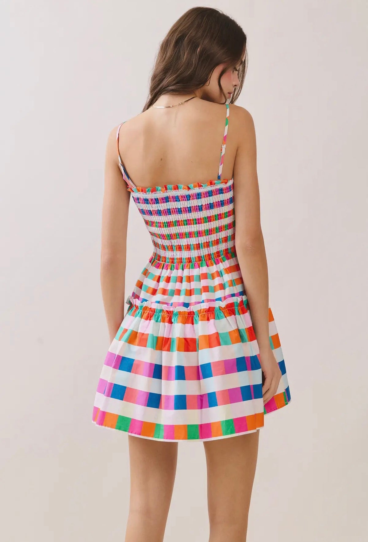 Color Crush Smocked Mini Dress