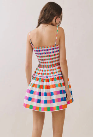Color Crush Smocked Mini Dress