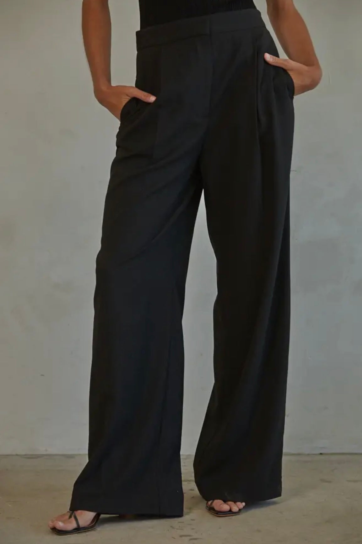 Black Wide Leg Dress Pant