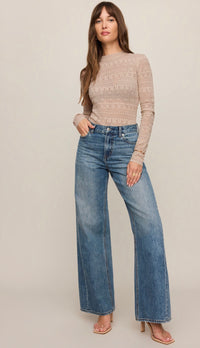 Avery Sweater Top-soft ecru