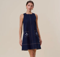 Anchor Stitch Shift Dress