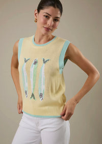 Lightweight Fish Knit Top