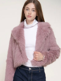 Blushing Faux Fur Jacket