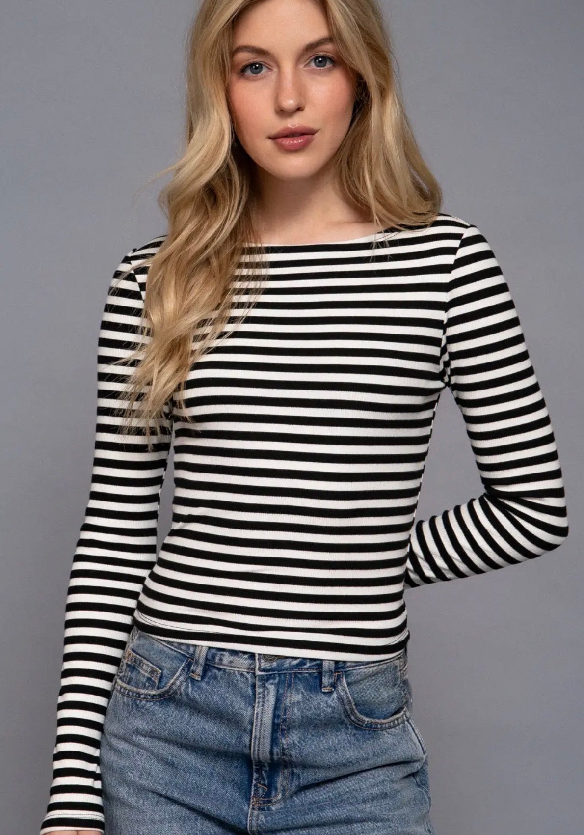 Everyday Stripe Long Sleeve Top