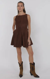 Saddle Up Suede Dress