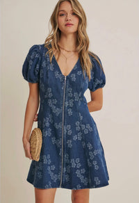 Blue Bell Denim Zip Dress