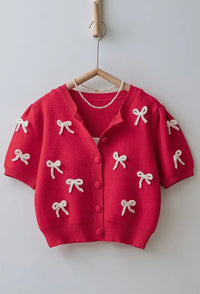 Mini Bow Surprise Cardigan