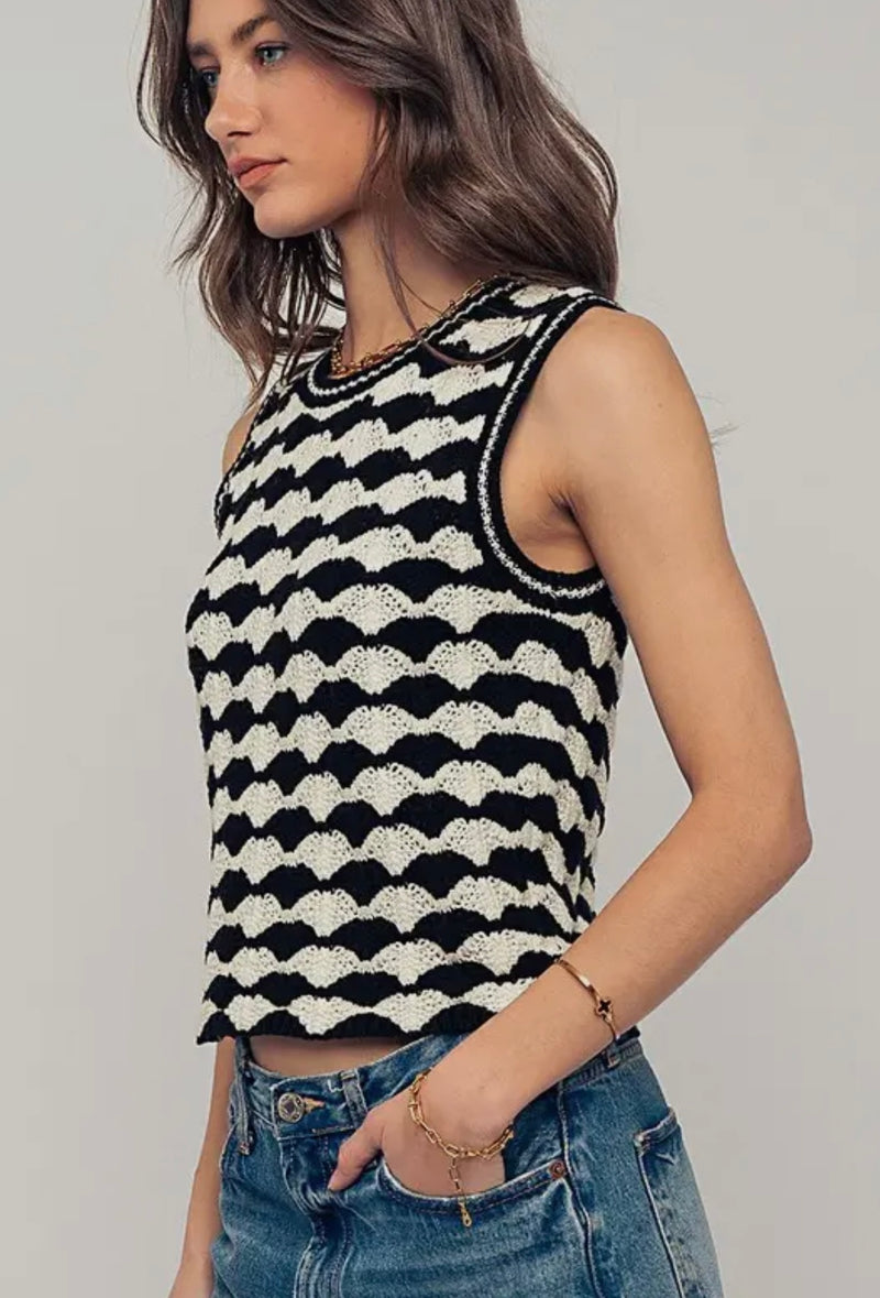 Wave Hello Knit Top