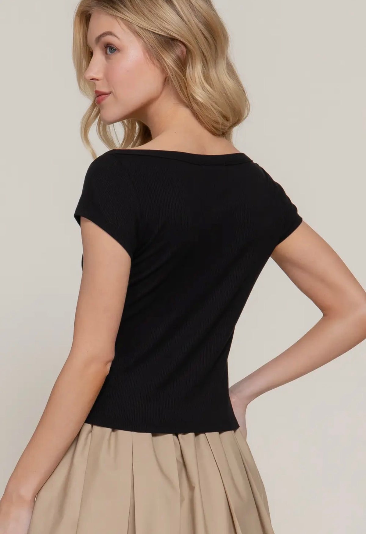 Everyday Elegance Ribbed Top