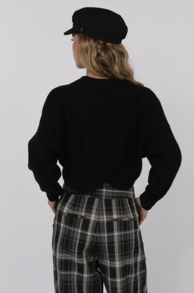 Overlap Back Sweater