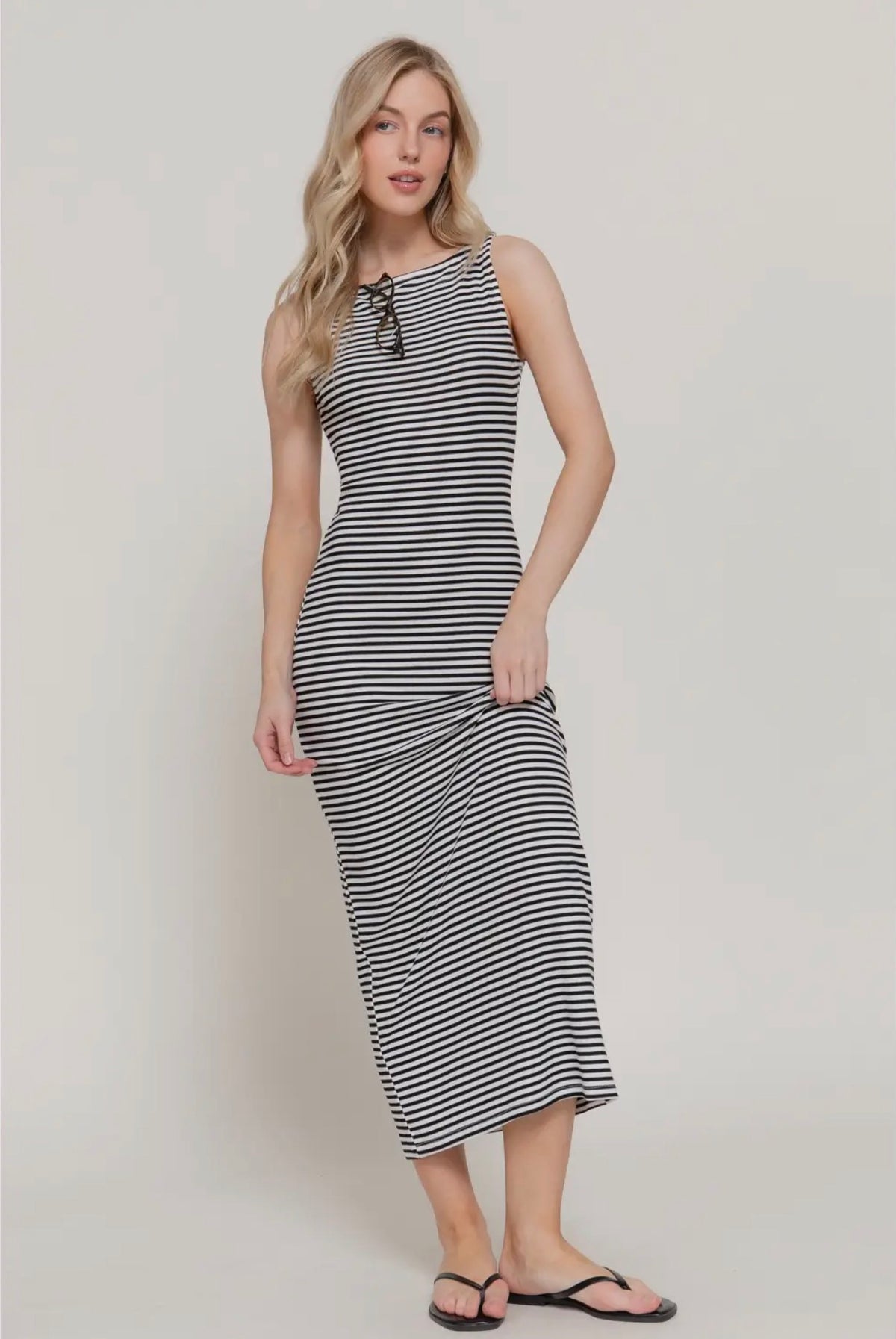 Seaside Striped Maxi Dress