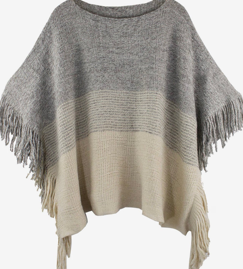 Heather Ombre Poncho