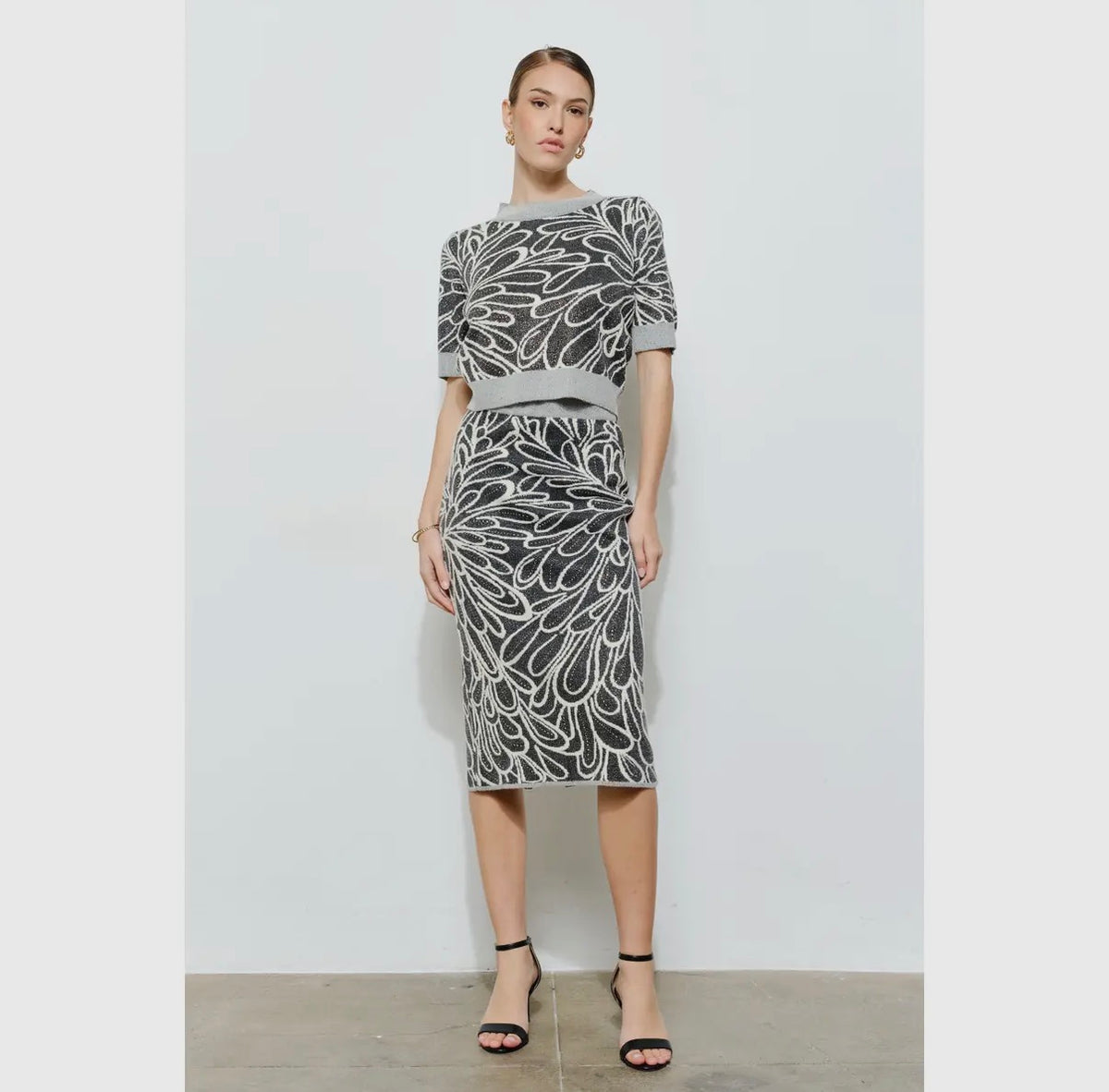 Glitter Abstract Knit Set