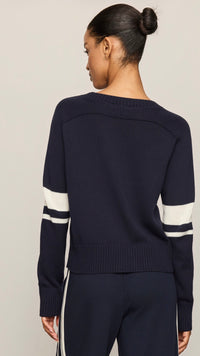 Stripe Stand In Sweater-elipse