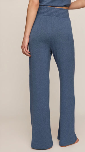Dawn Smocked Pant-true navy