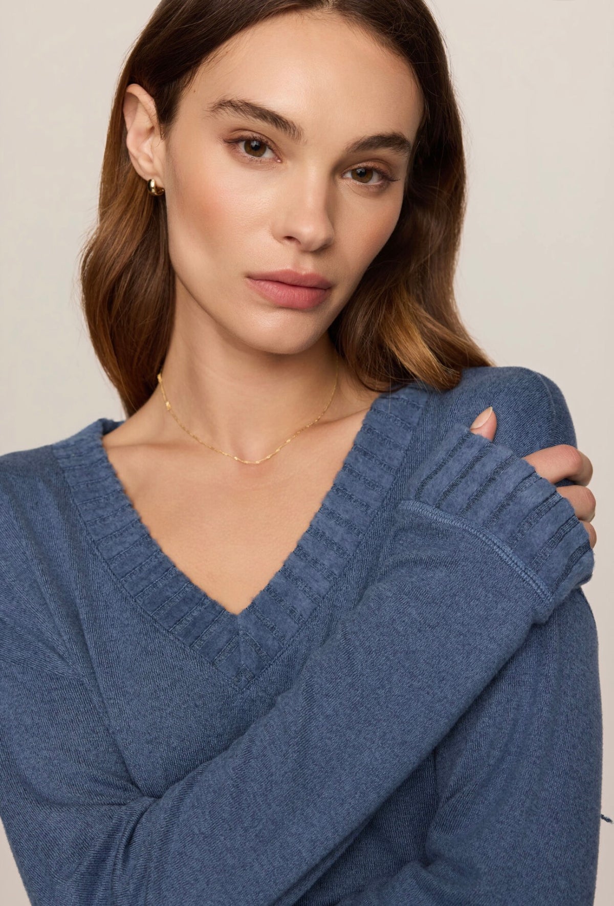 Courtney LS Top-true navy