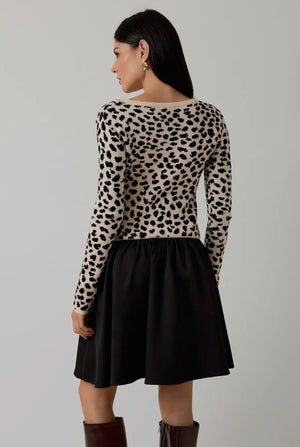 Wild Contrast Knit Dress