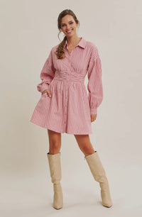 Pink Parade Shirtdress