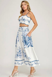 Blue Porcelain Midi Set