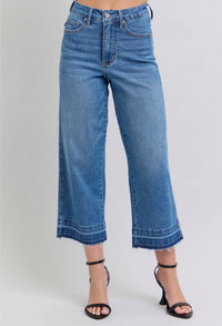 Judy Blue Wide Leg Crop Jeans