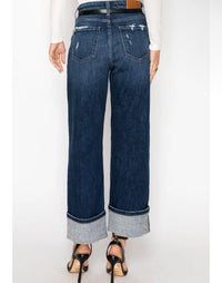 Weekend Cuff Wide-Leg Jeans