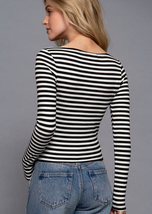 Everyday Stripe Long Sleeve Top