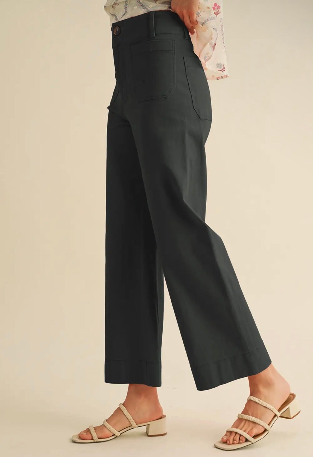 Everyday Wide Leg Pant – Black