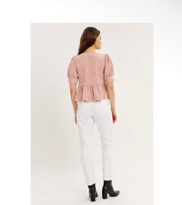 Pretty Little Bow Peplum Top
