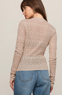 Avery Sweater Top-soft ecru