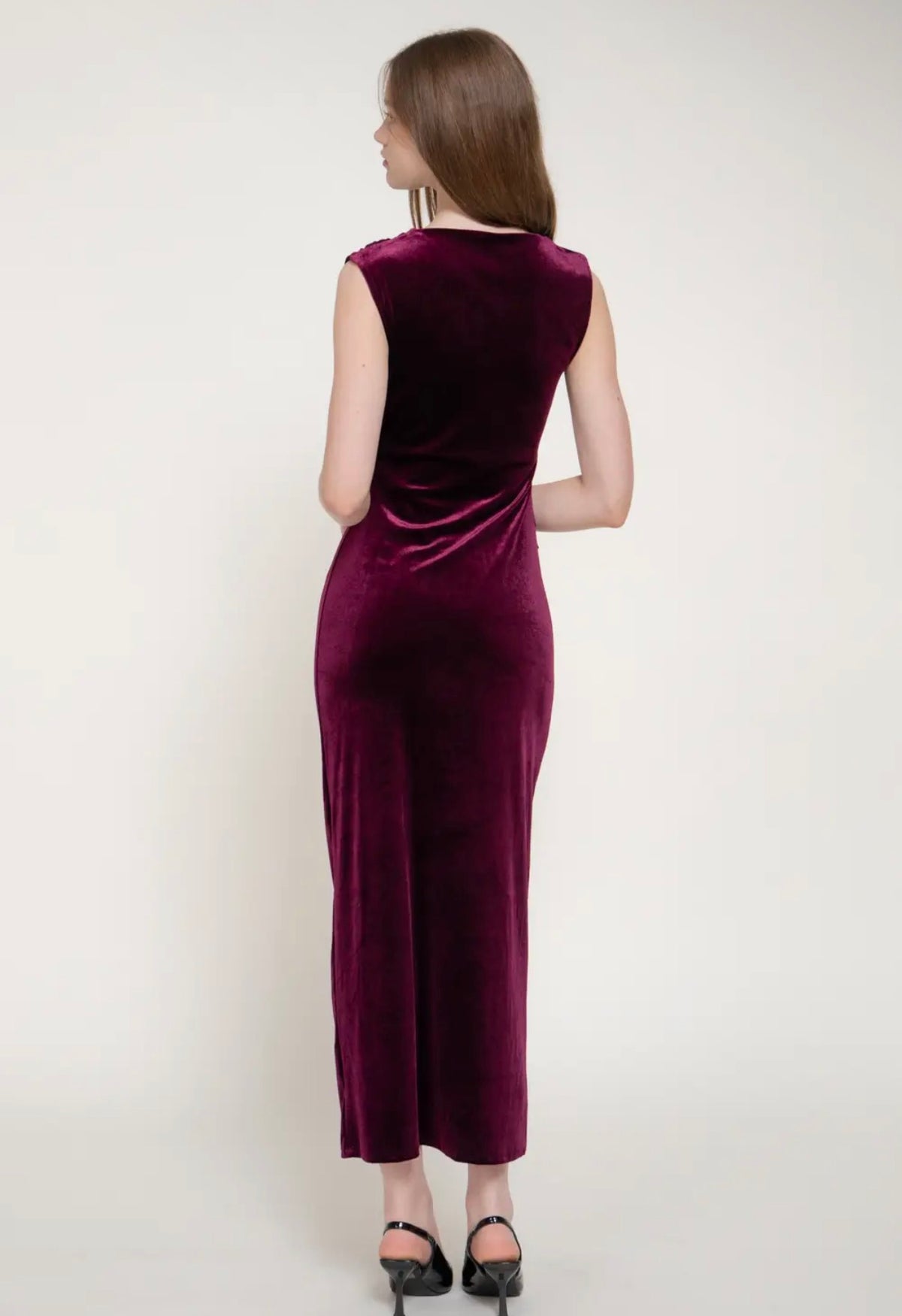 Wine & Dine Velvet Dress