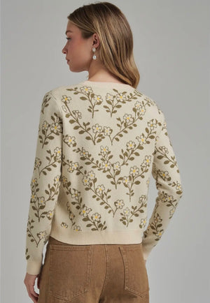 Botanical Floral Knit Top