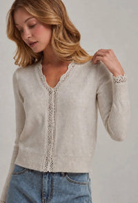 Lace Trimmed Cardi