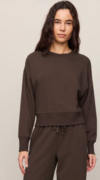Comeback Sweatshirt-dark chocolate