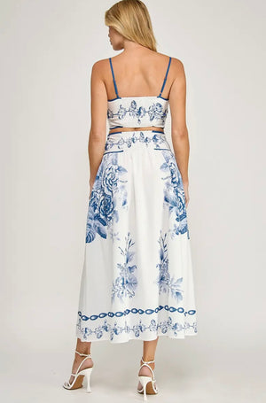 Blue Porcelain Midi Set