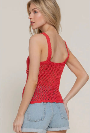 Salted Air Crocheted Tank