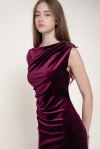 Wine & Dine Velvet Dress