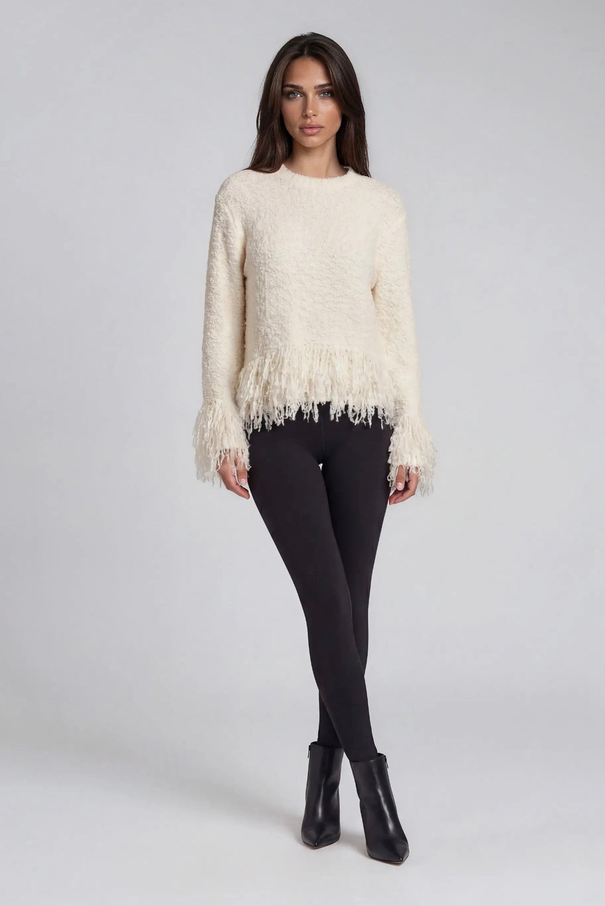 Winter Fringe Sweater