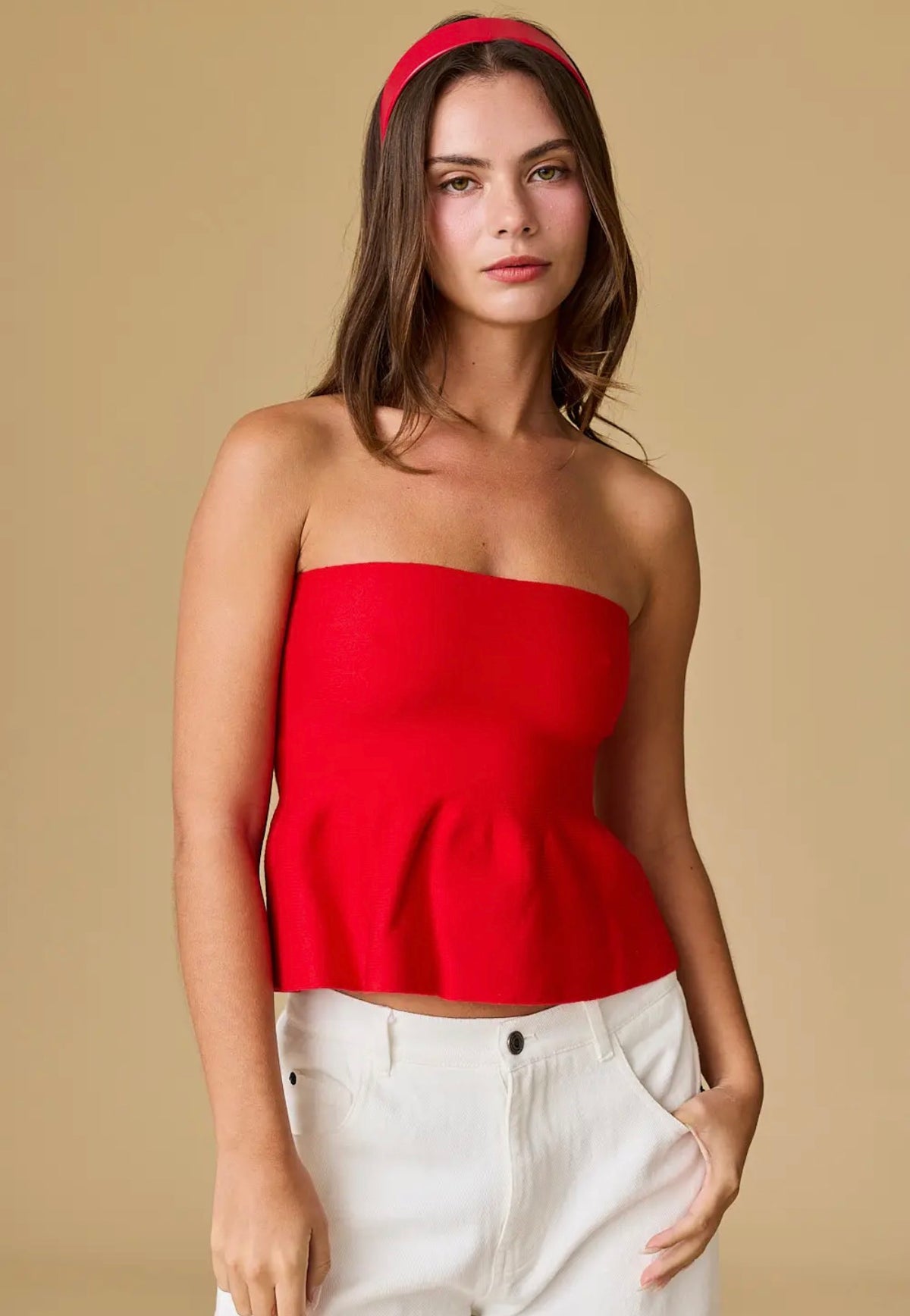 Cherry Kiss Peplum Top