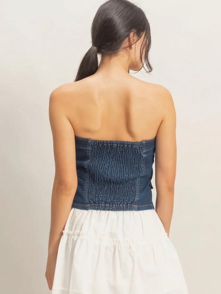 Downtown Denim Top