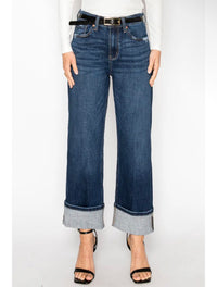 Weekend Cuff Wide-Leg Jeans